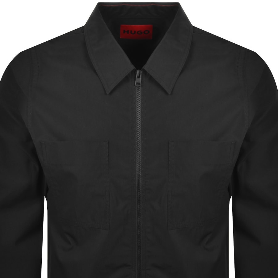 Image number 2 for HUGO Evalom Overshirt Jacket Black