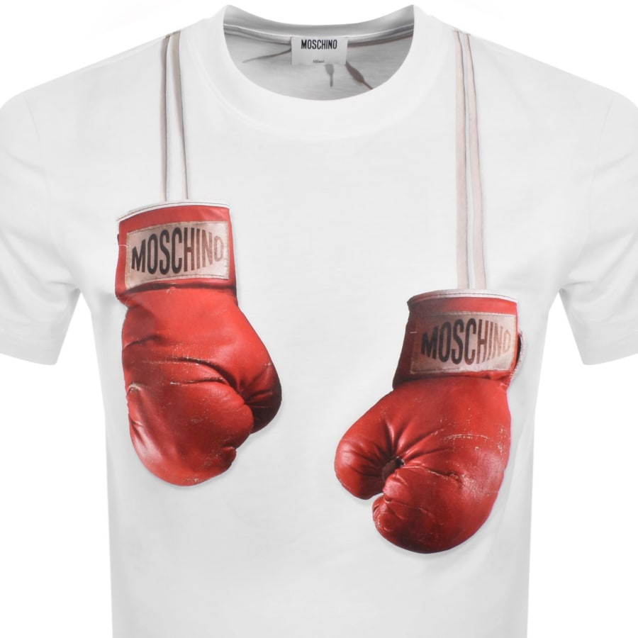 Image number 2 for Moschino Boxing Glove T Shirt White