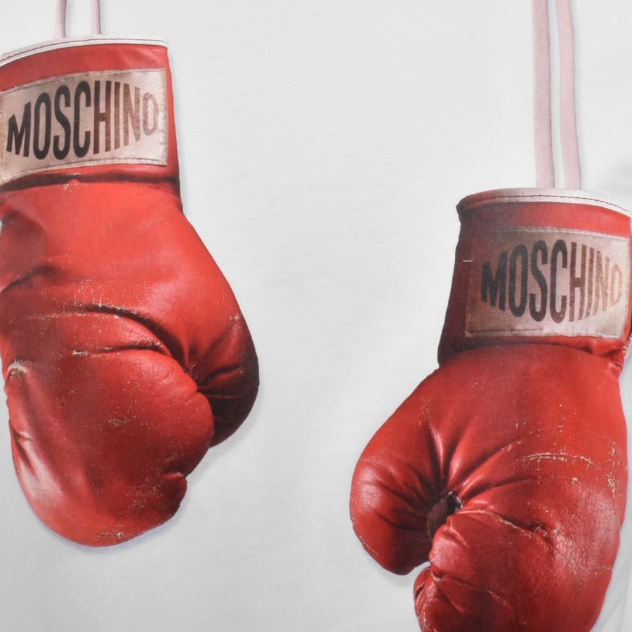 Image number 3 for Moschino Boxing Glove T Shirt White