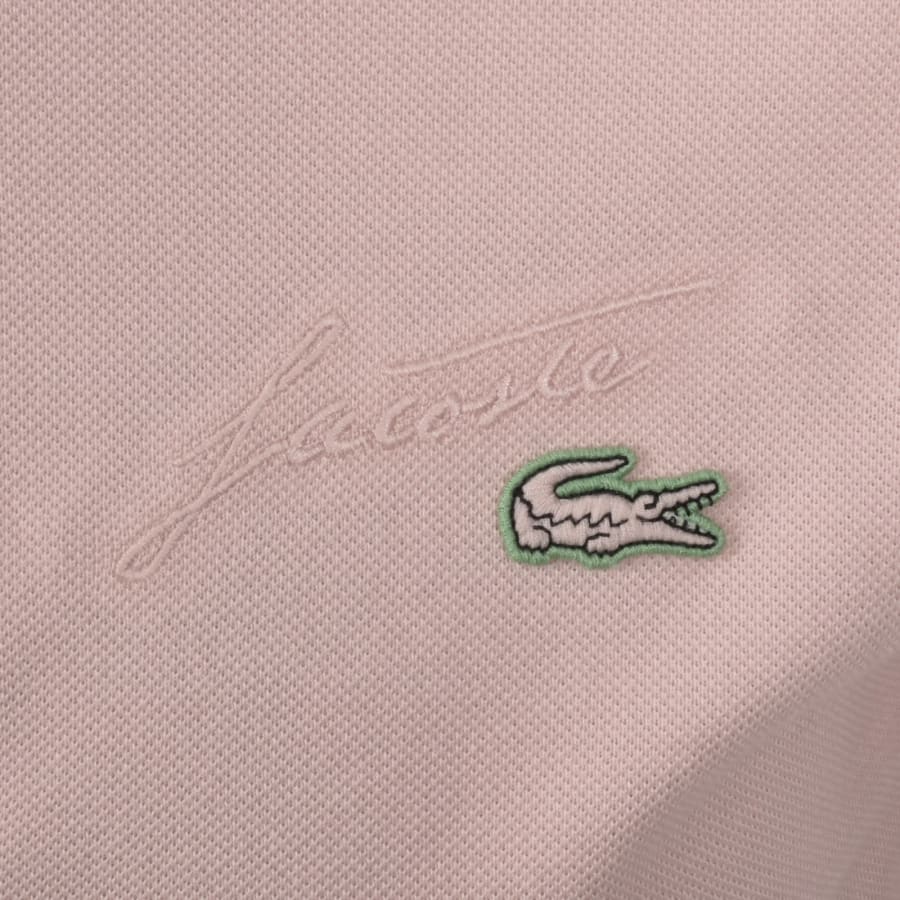 Image number 3 for Lacoste Logo Polo Pink