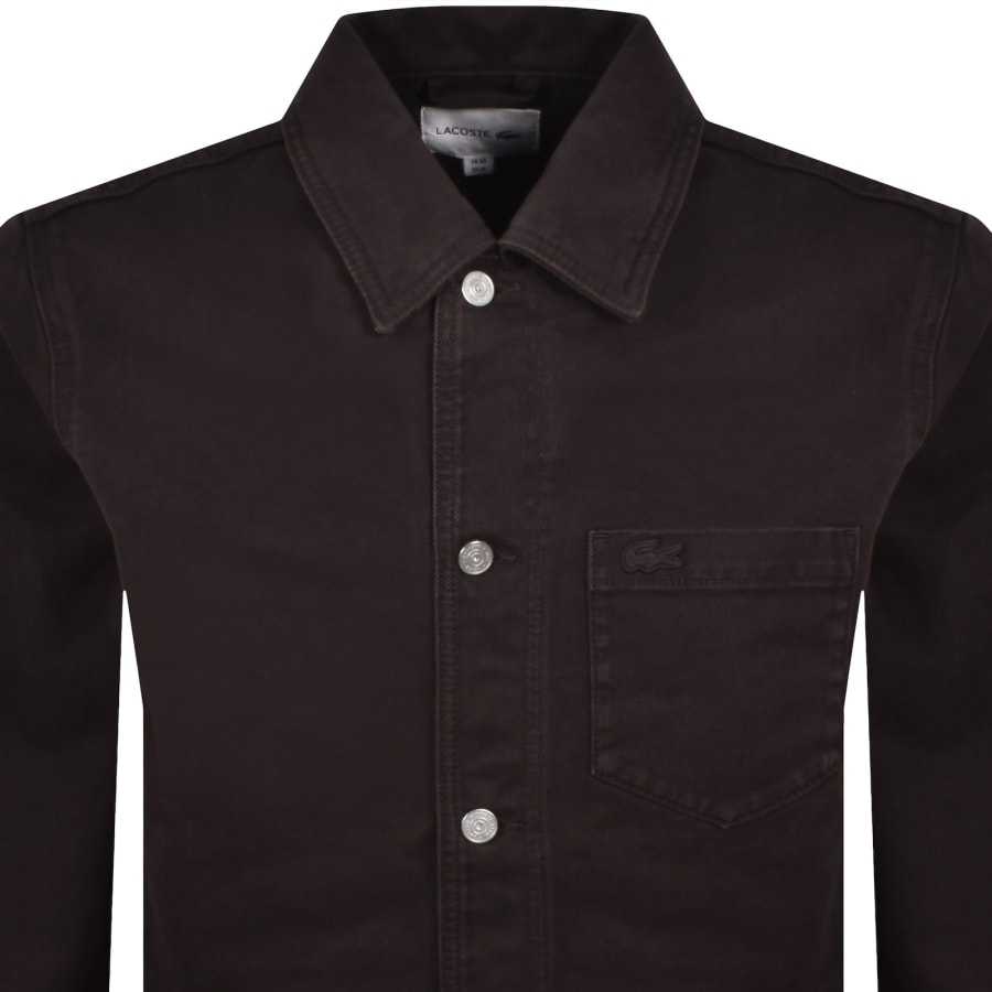 Image number 2 for Lacoste Overshirt Brown