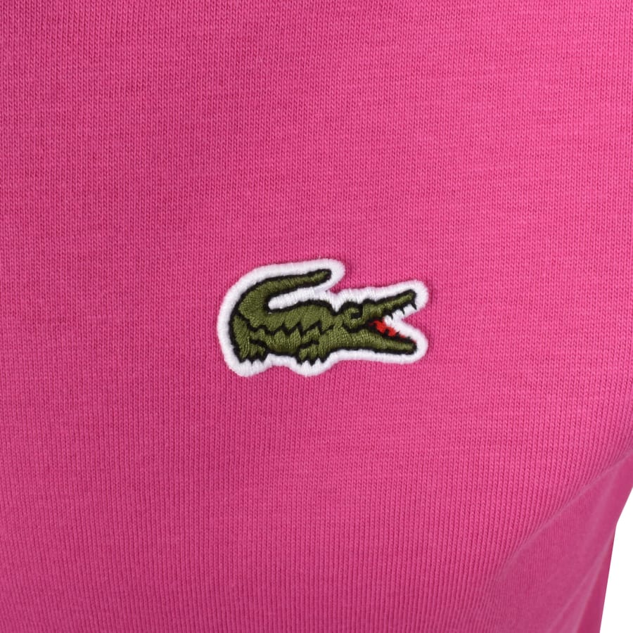 Image number 3 for Lacoste Crew Neck T Shirt Pink
