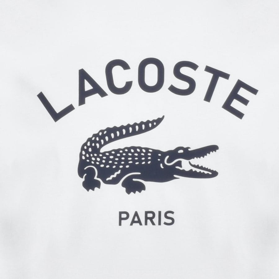 Image number 3 for Lacoste Paris Logo T Shirt White