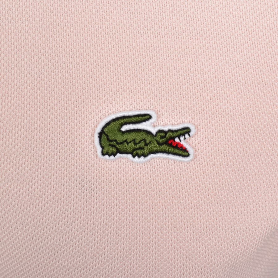 Image number 3 for Lacoste Short Sleeved Polo T Shirt Pink