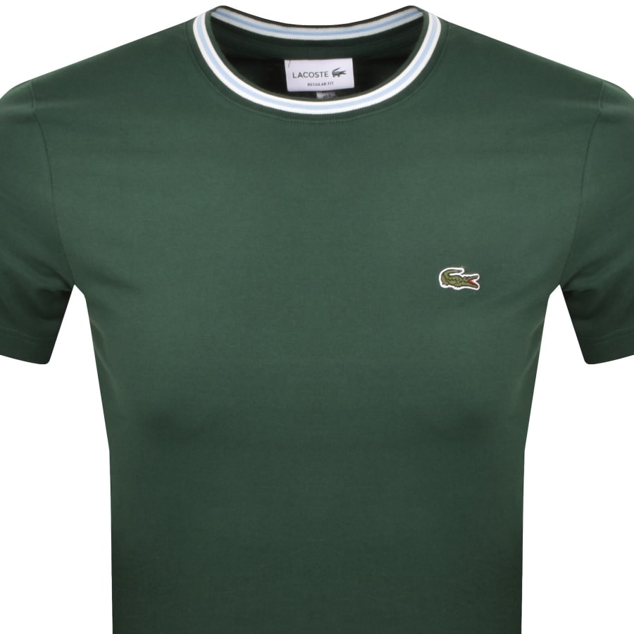 Image number 2 for Lacoste Crew Neck T Shirt Green
