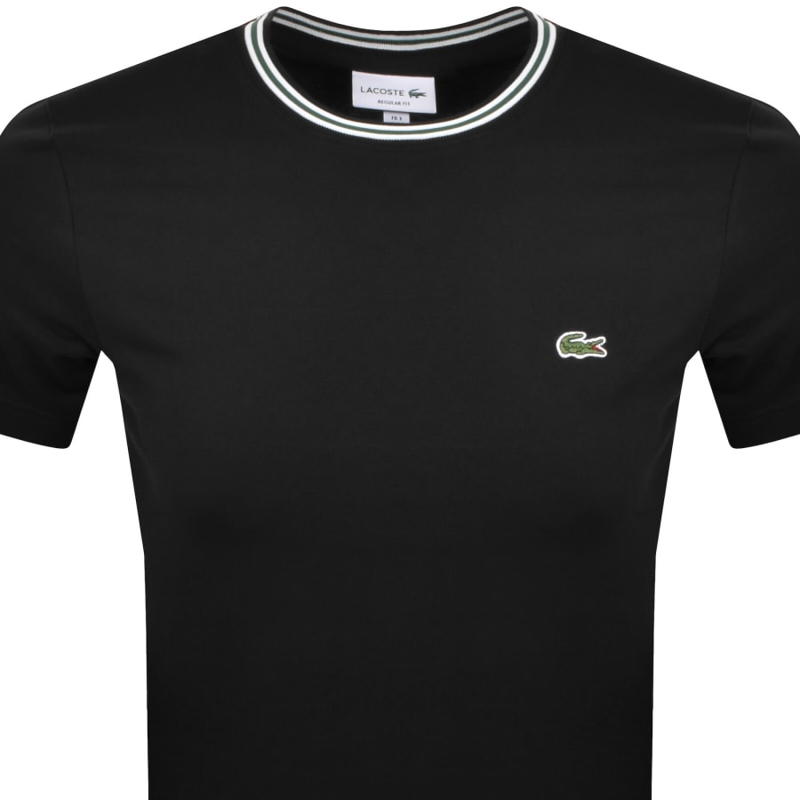 Image number 2 for Lacoste Crew Neck T Shirt Black
