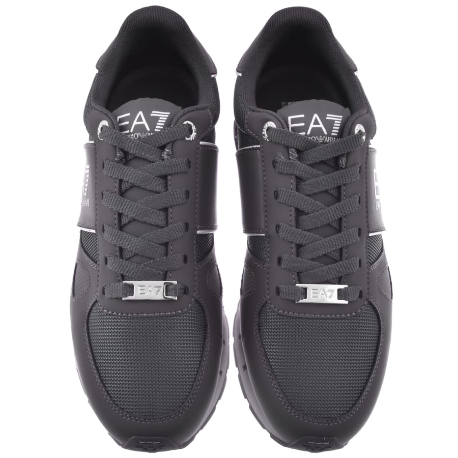 Image number 3 for EA7 Emporio Armani Logo Trainers Grey