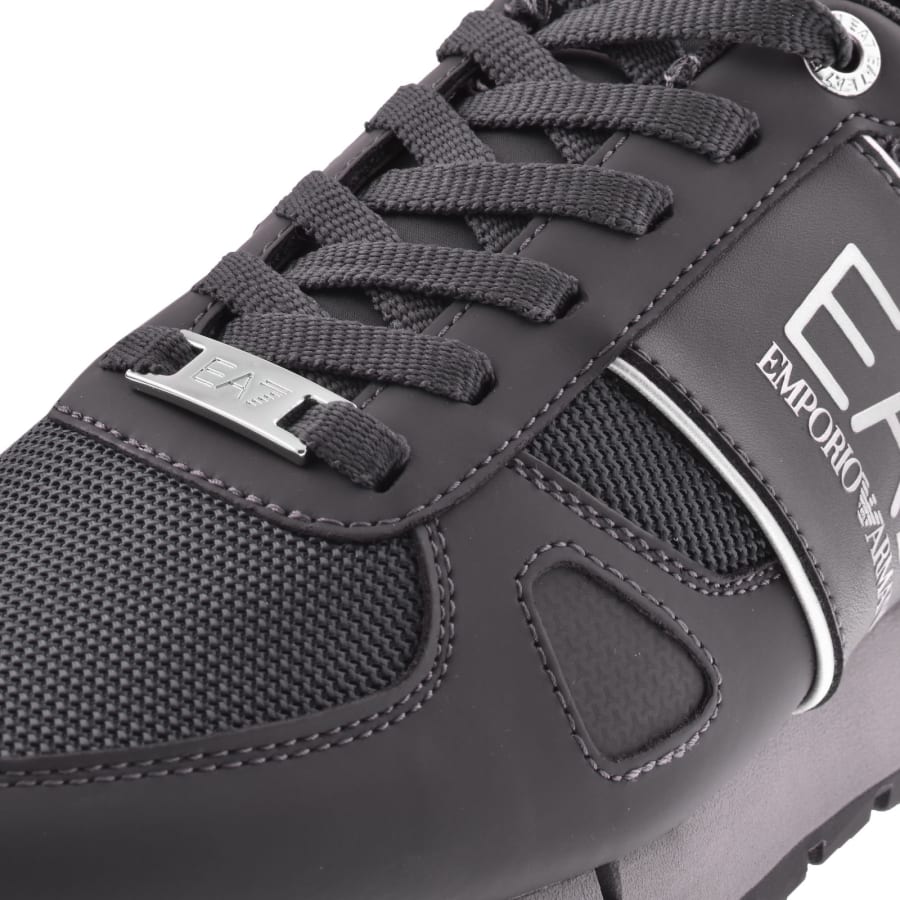Image number 4 for EA7 Emporio Armani Logo Trainers Grey