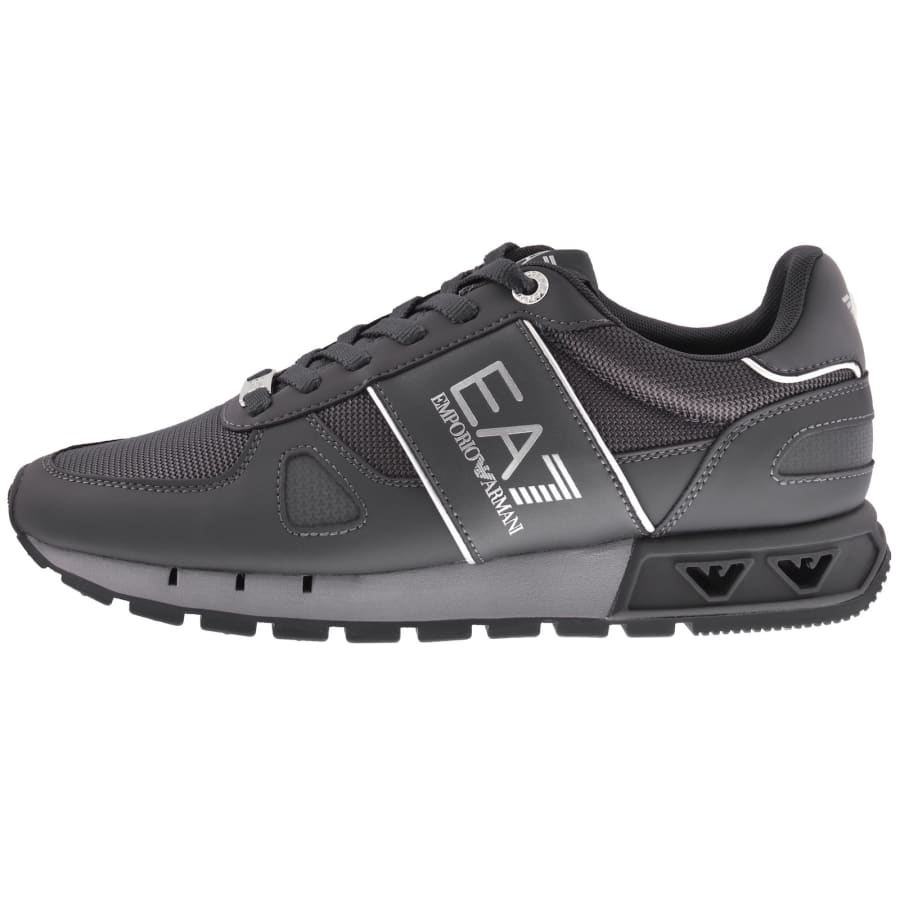 Image number 1 for EA7 Emporio Armani Logo Trainers Grey
