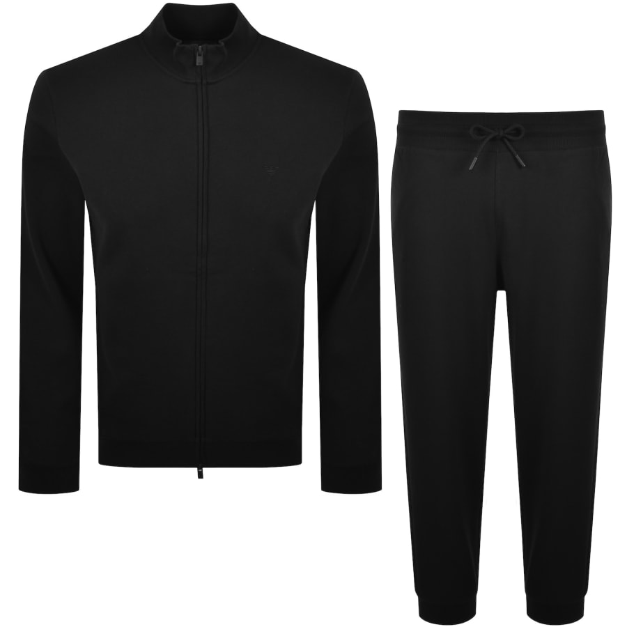 Image number 1 for Emporio Armani Lounge Tracksuit Black