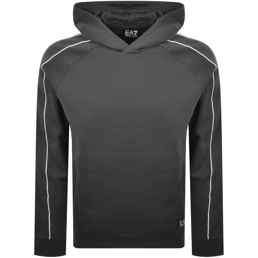 Image number 2 for EA7 Emporio Armani Logo Hoodie Grey