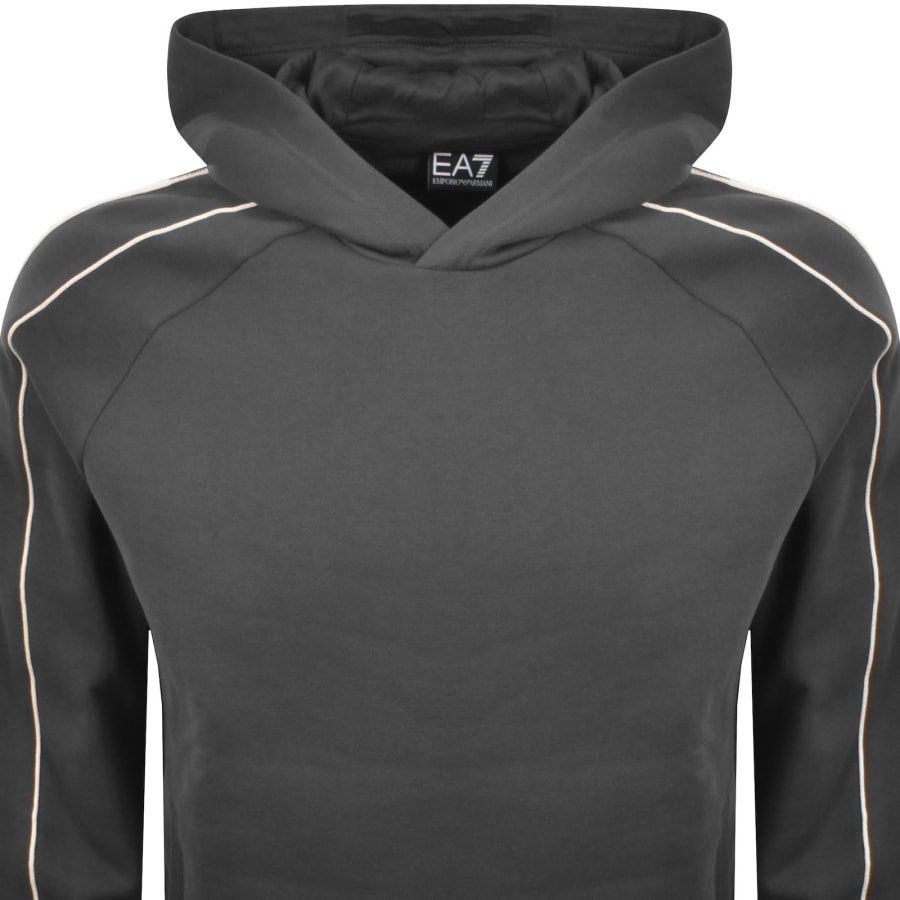 Image number 3 for EA7 Emporio Armani Logo Hoodie Grey