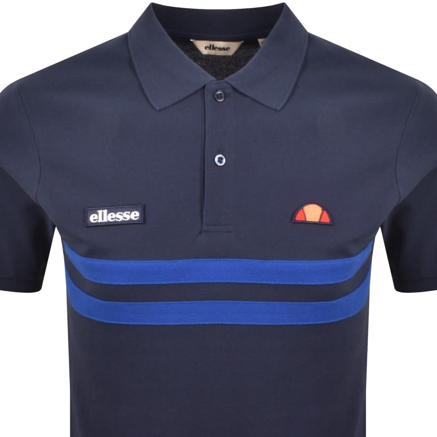 Image number 2 for Ellesse Muccia Polo T Shirt Navy