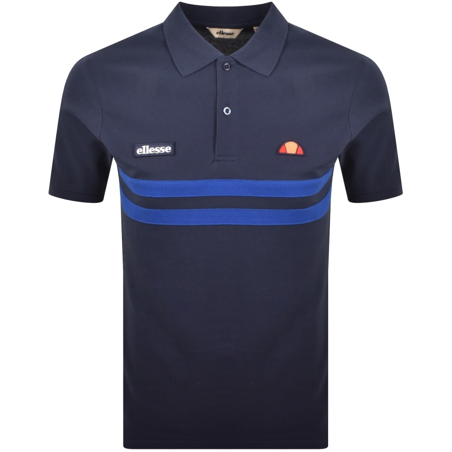 Image number 1 for Ellesse Muccia Polo T Shirt Navy