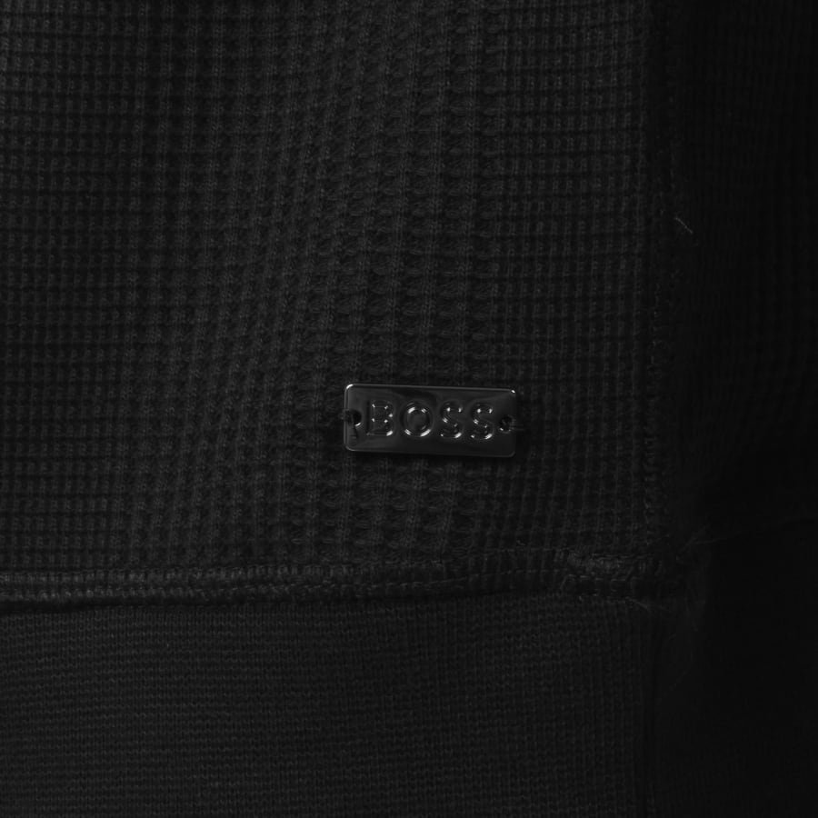 Image number 3 for BOSS Structure Quarter Zip Sweatshirt Black