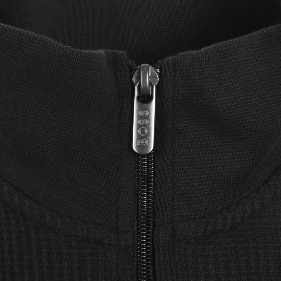 Image number 4 for BOSS Structure Quarter Zip Sweatshirt Black