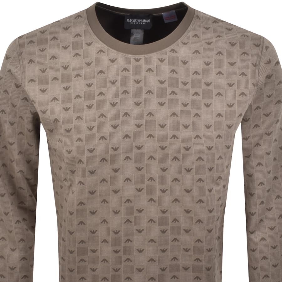 Image number 2 for Emporio Armani Loungewear Sweatshirt Brown