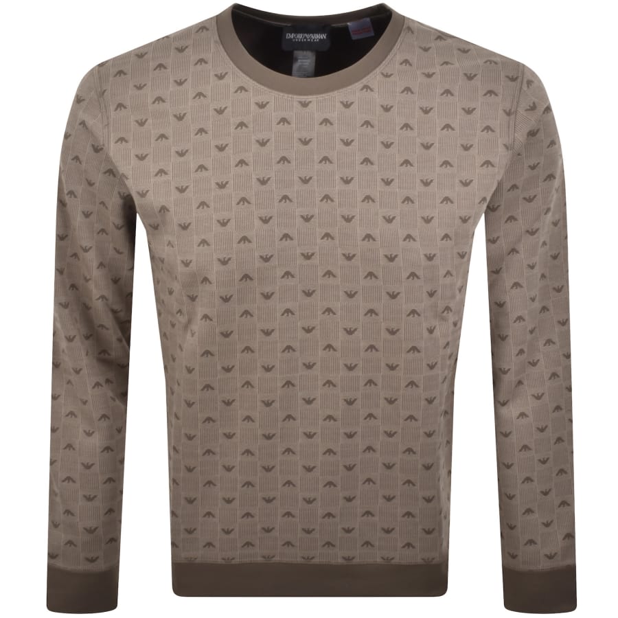 Image number 1 for Emporio Armani Loungewear Sweatshirt Brown