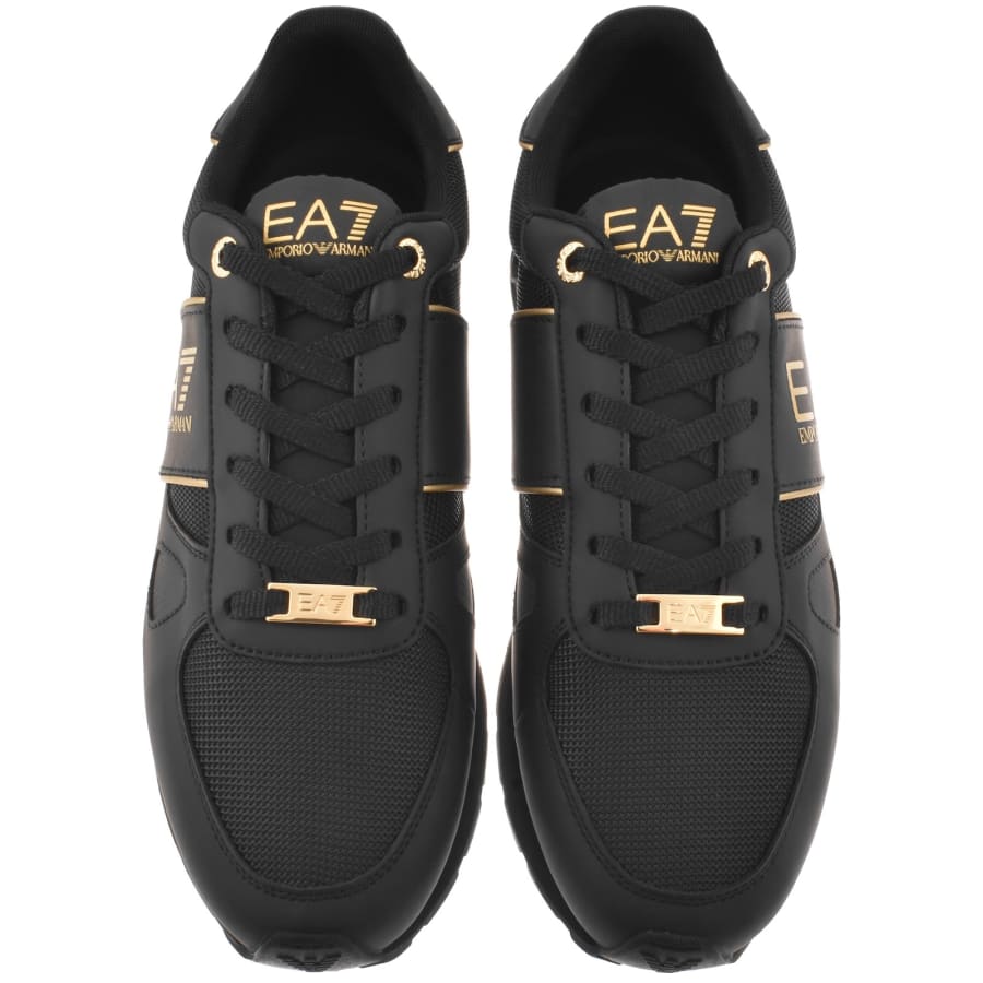 Image number 4 for EA7 Emporio Armani Logo Trainers Black