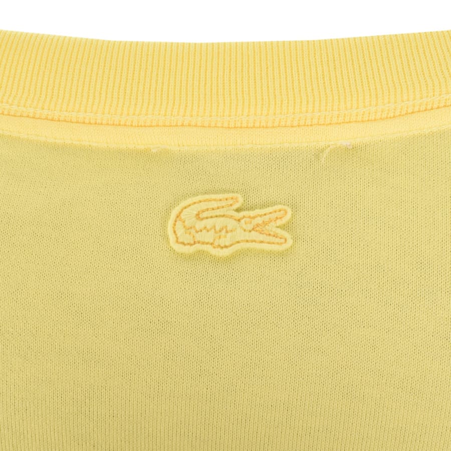 Image number 4 for Lacoste Badge T Shirt Yellow