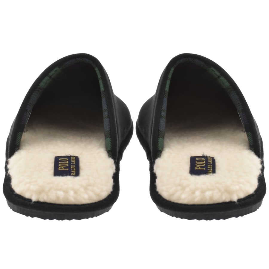 Image number 3 for Ralph Lauren Klarence Slippers Black