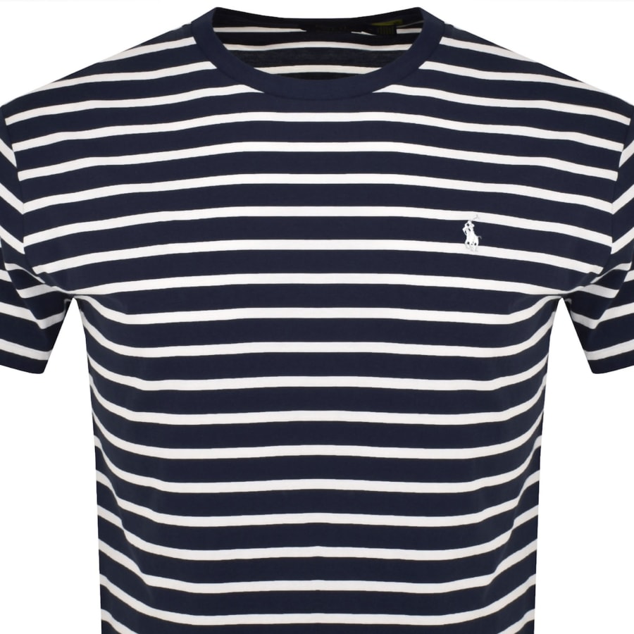 Image number 2 for Ralph Lauren Striped T Shirt Navy