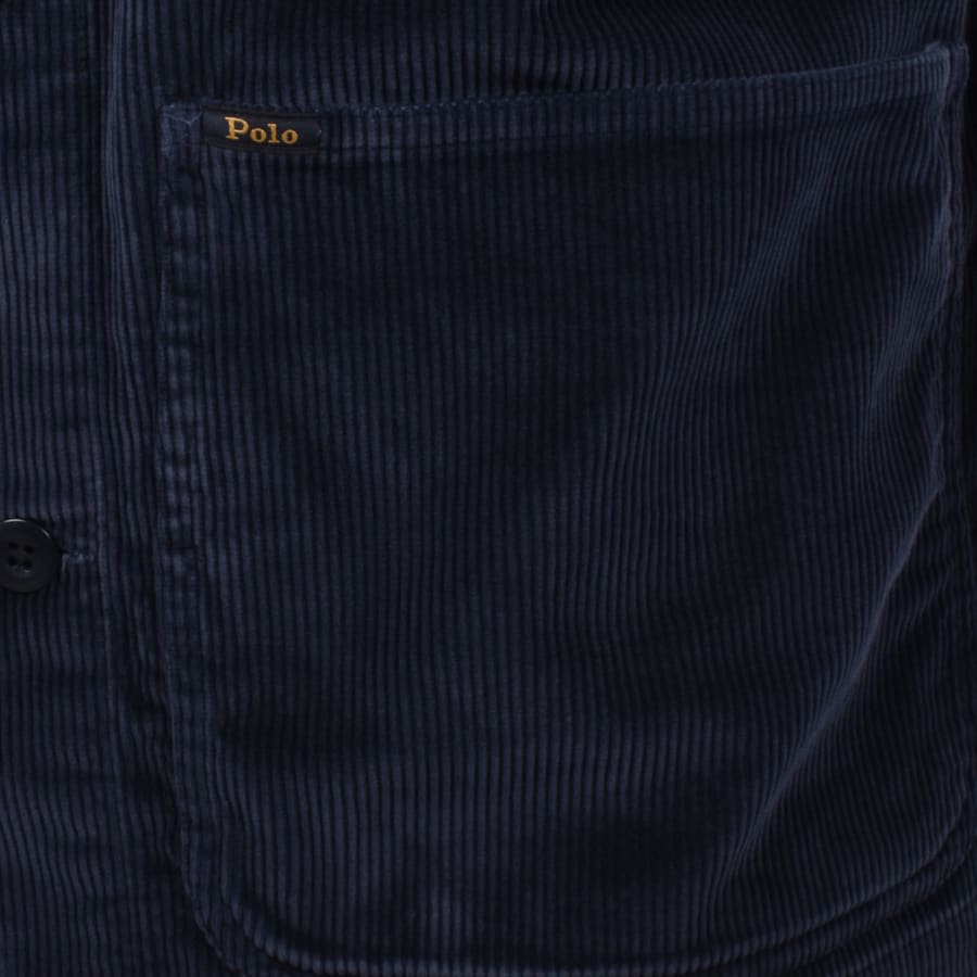 Image number 4 for Ralph Lauren Corduroy Overshirt Navy
