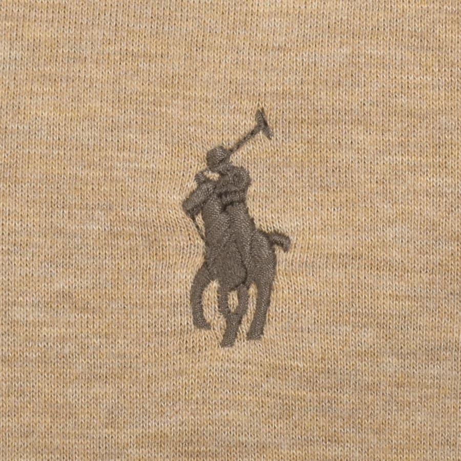 Image number 3 for Ralph Lauren Half Zip Sweatshirt Brown