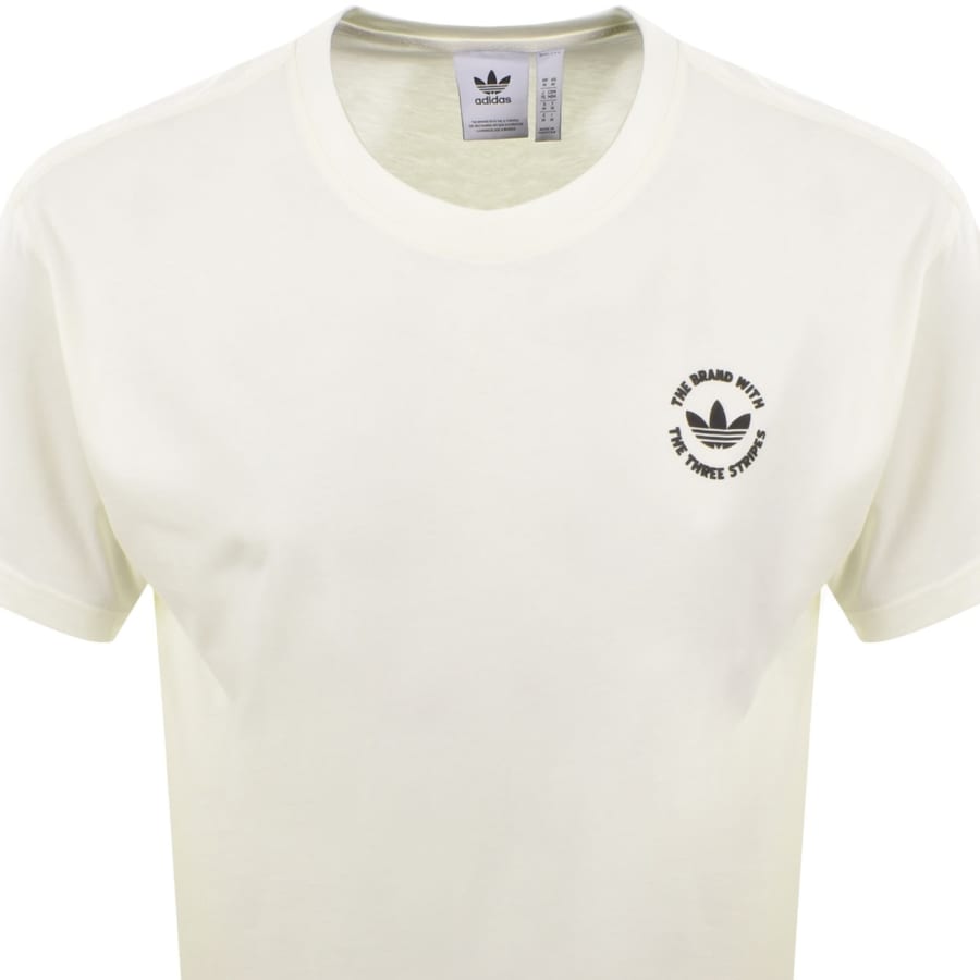 Image number 3 for adidas Originals Camel Treffy T Shirt Cream