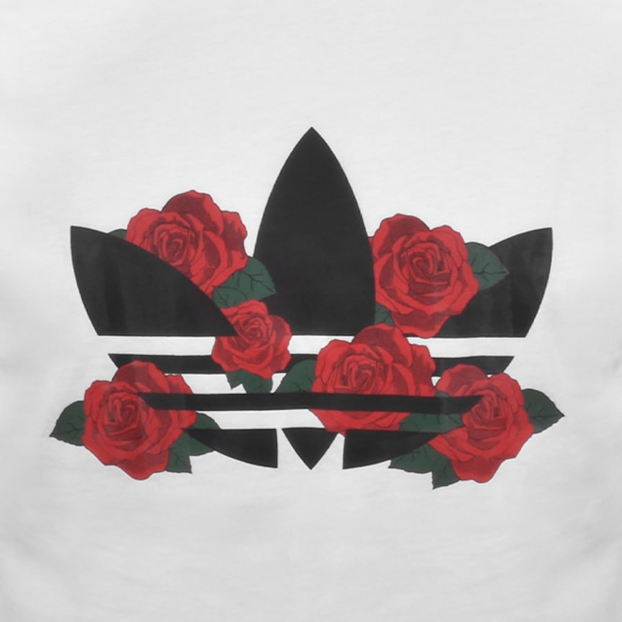 Image number 3 for adidas Originals Trefoil Graphic T Shirt White