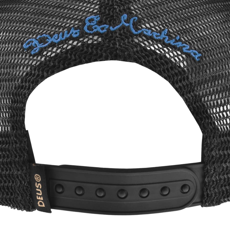 Image number 3 for Deus Ex Machina Gumshoe Cord Trucker Cap Black