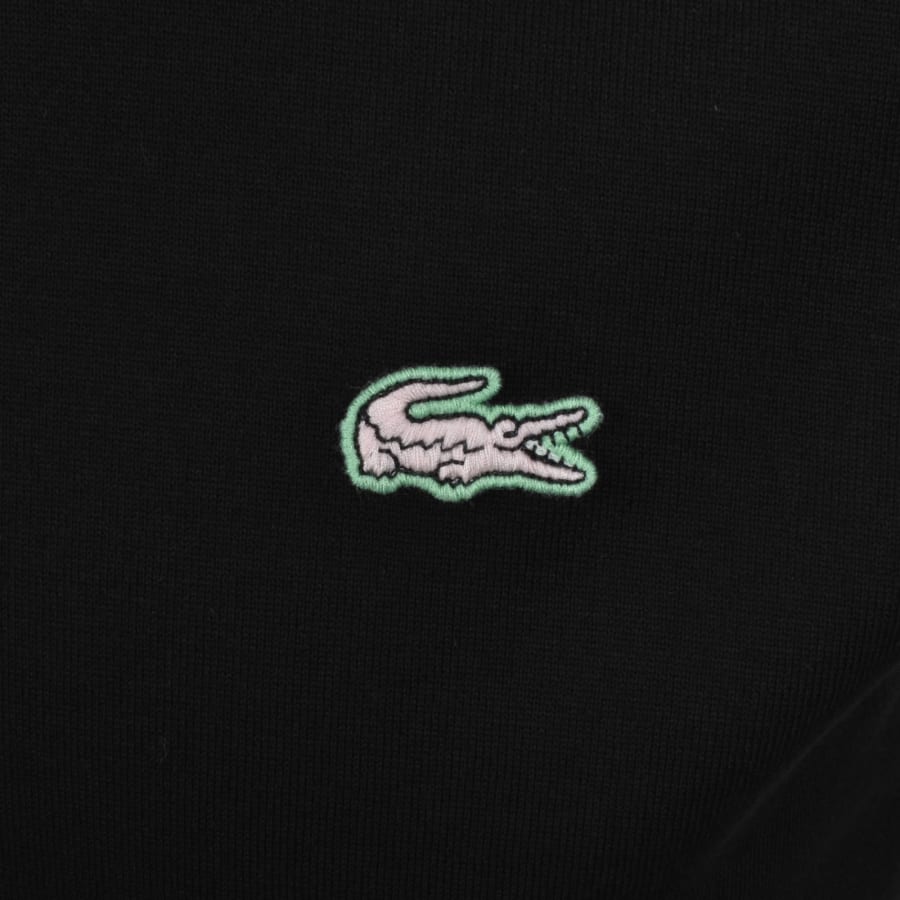 Image number 4 for Lacoste Back Print T Shirt Black
