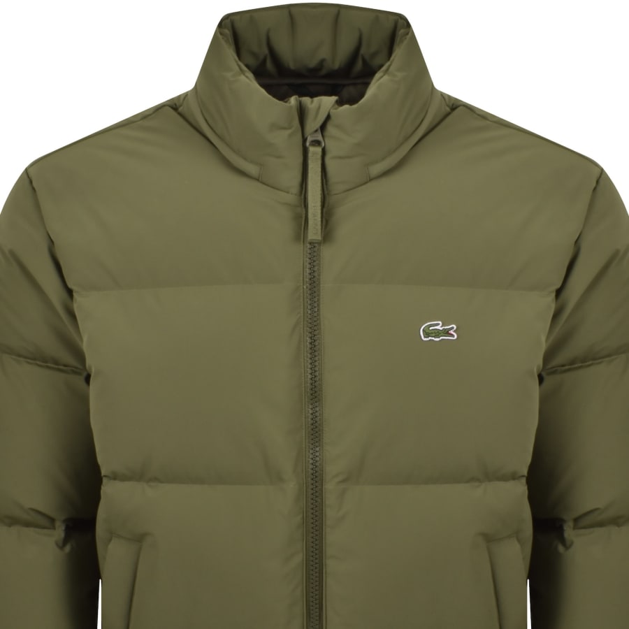 Image number 2 for Lacoste Big Baffle Down Jacket Khaki
