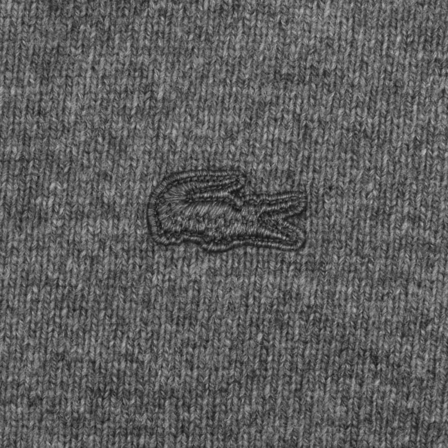 Image number 3 for Lacoste Merino Wool Bomber Jacket Grey