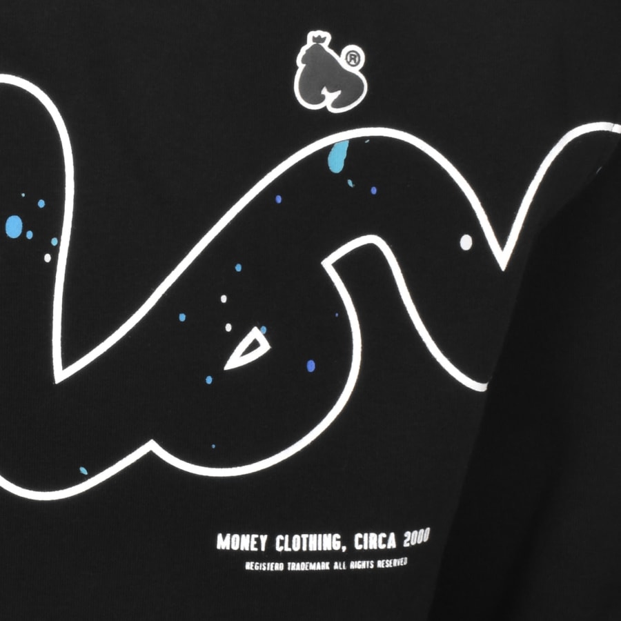 Image number 3 for Money Big Sig Drip Hoodie Black