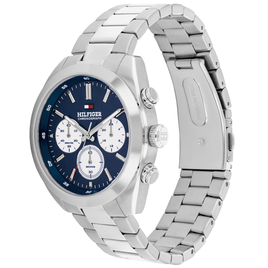 Image number 2 for Tommy Hilfiger Hudson Chronograph Watch Silver