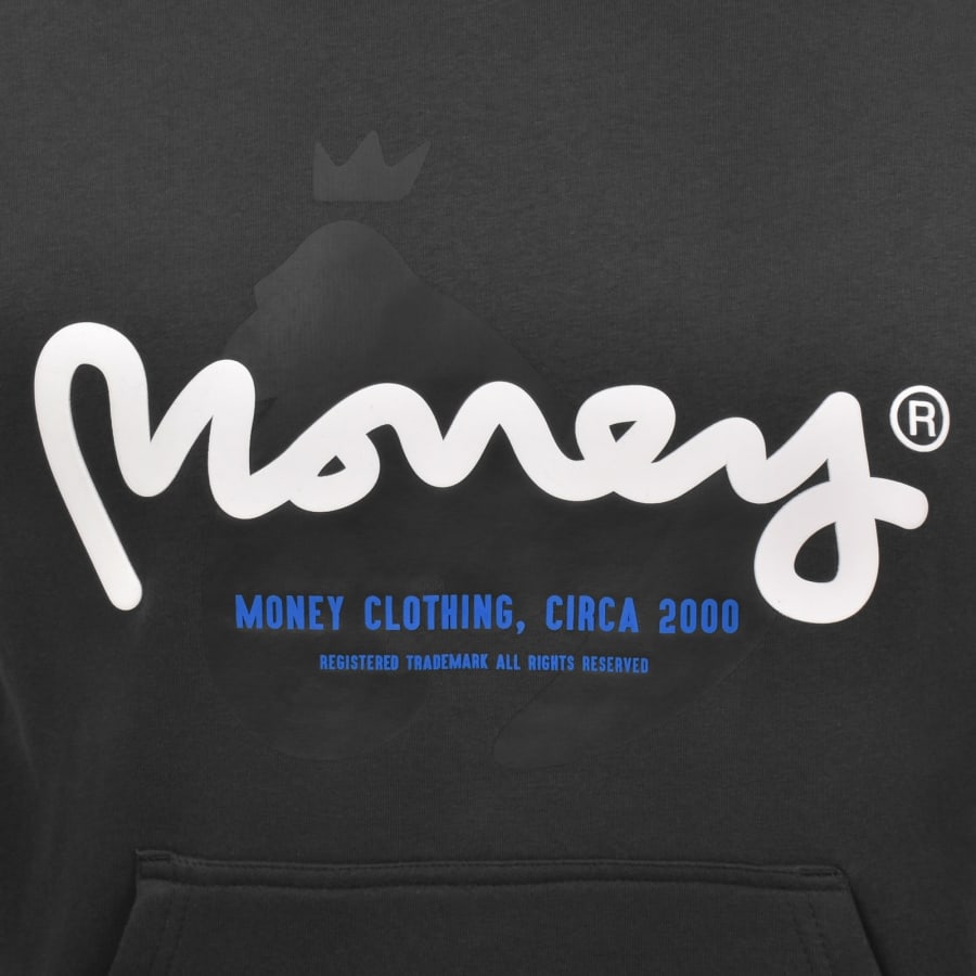 Image number 2 for Money Sig Veneer Hoodie Charcoal Grey