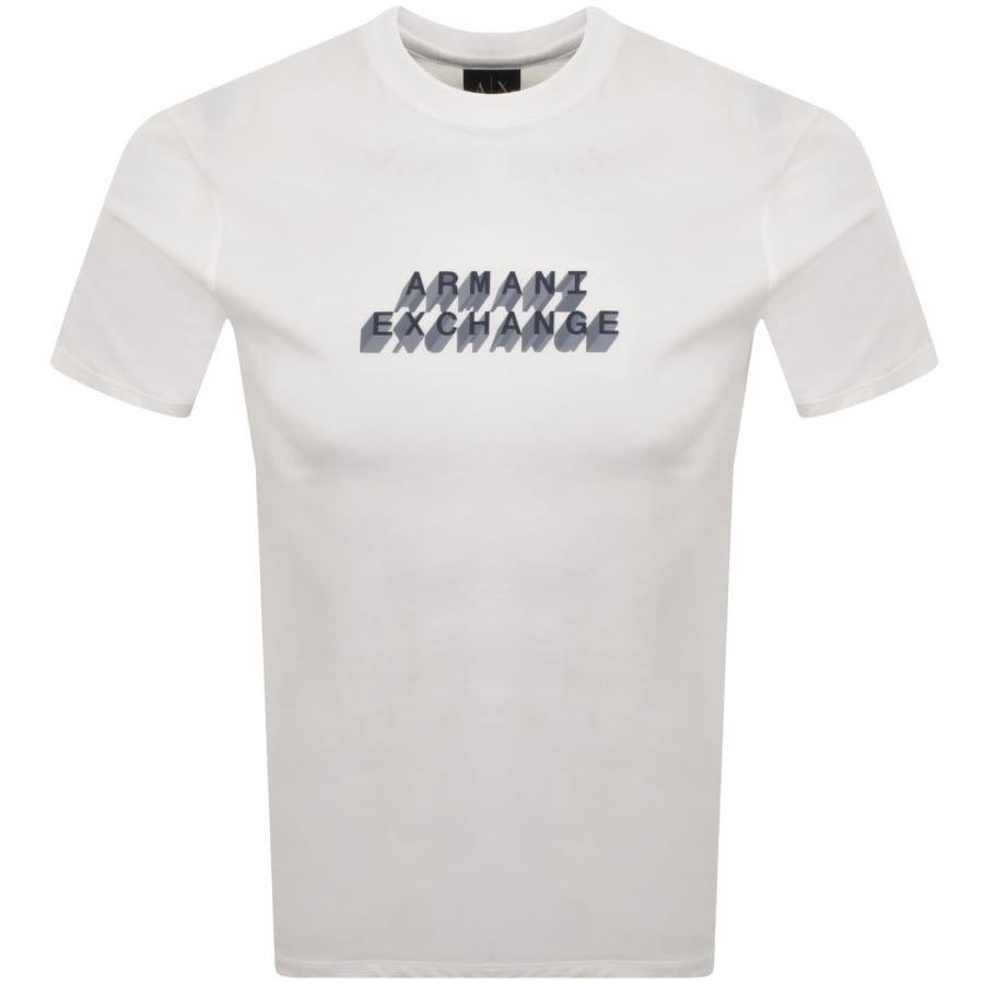 Image number 1 for Armani Exchange Logo Print T Shirt White