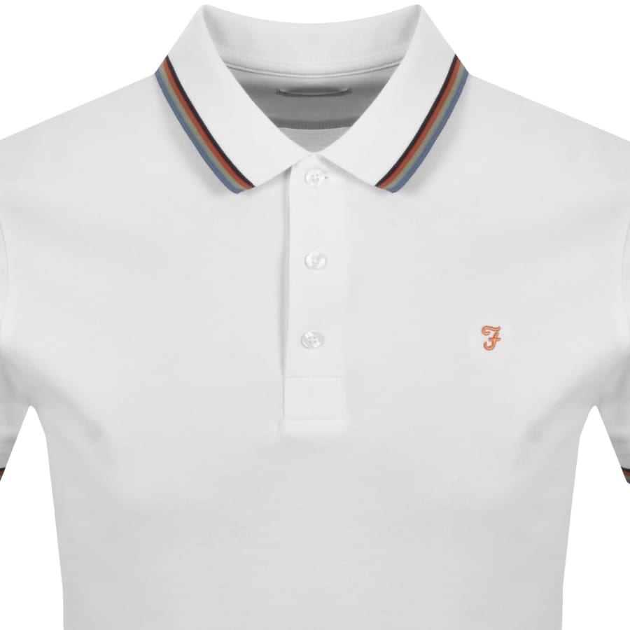 Image number 2 for Farah Elton Polo T Shirt White