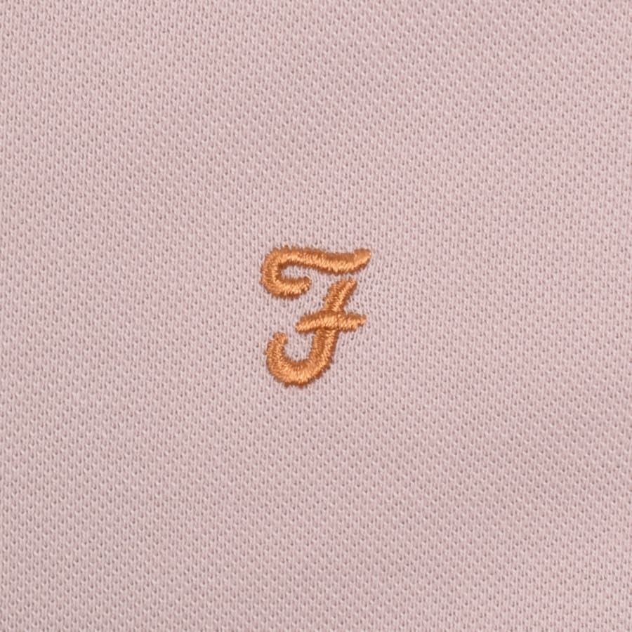 Image number 3 for Farah Elton Polo T Shirt Flora Pink