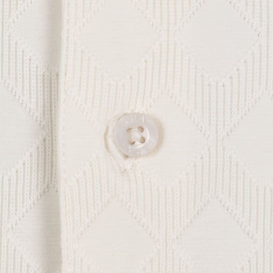 Image number 4 for Farah Horace Short Sleeved Polo T Shirt Cream