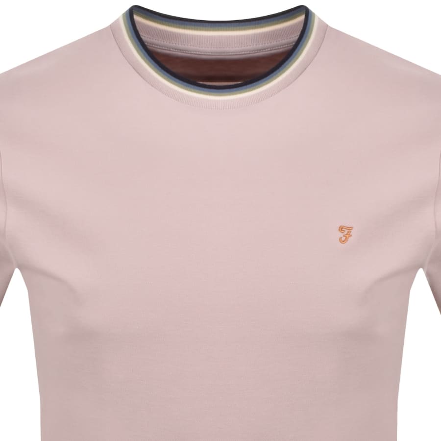 Image number 2 for Farah Elton T Shirt Flora Pink