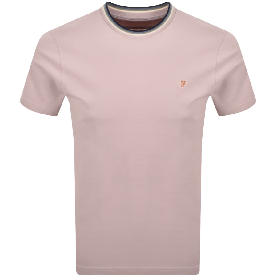Image number 1 for Farah Elton T Shirt Flora Pink