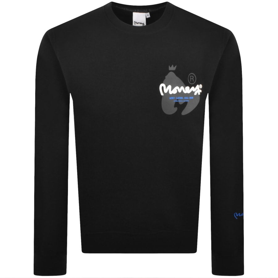 Image number 2 for Money Interflow Crewneck Sweatshirt Black