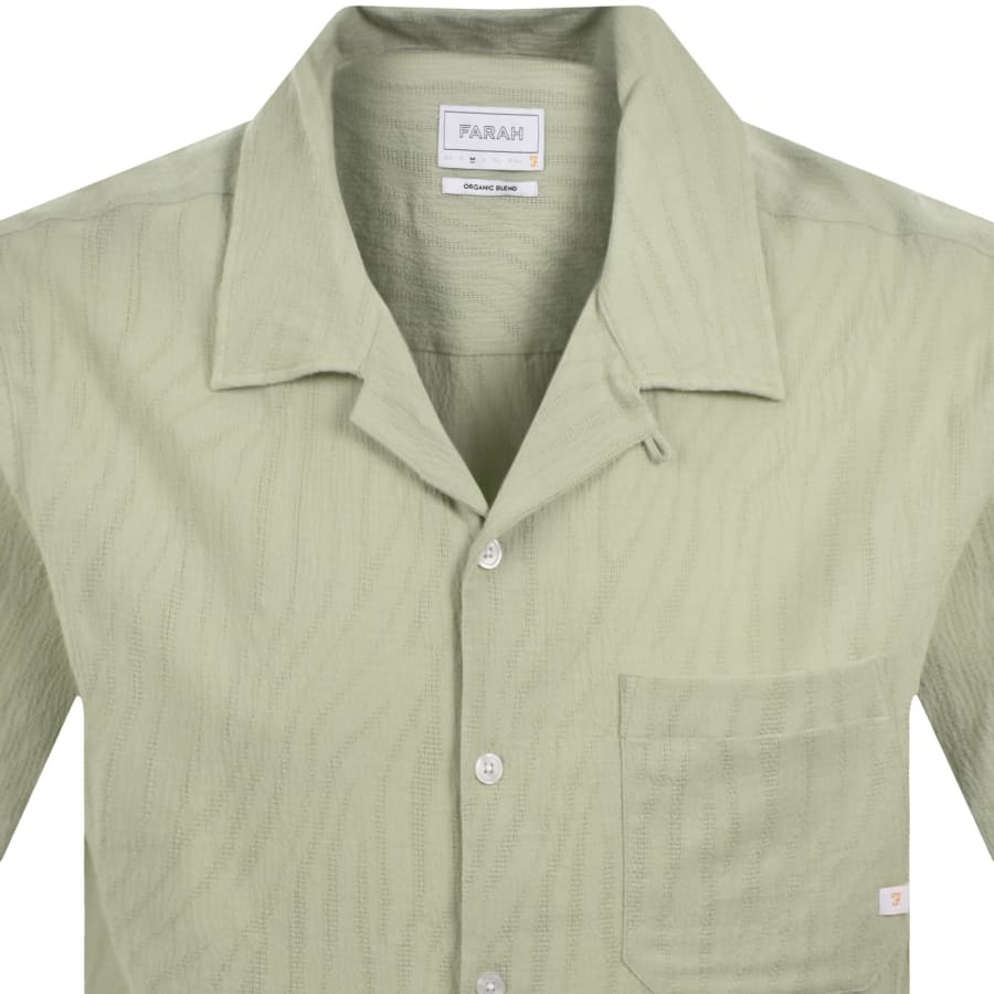 Image number 2 for Farah Riley Short Sleeve Shirt Green