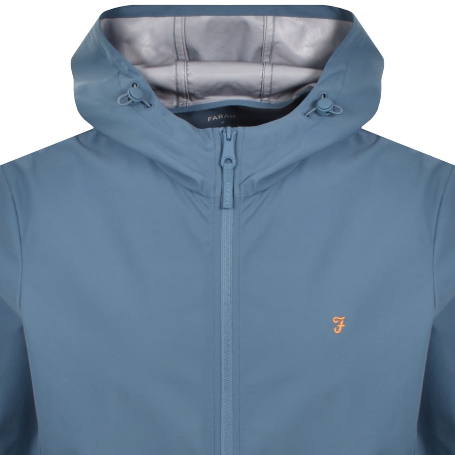 Image number 2 for Farah Rhodes Hooded Jacket Blue