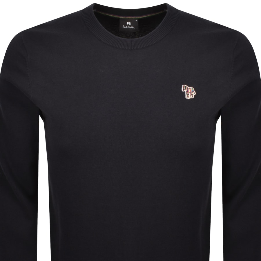 Image number 2 for Paul Smith Crew Neck Knit Jumper Navy