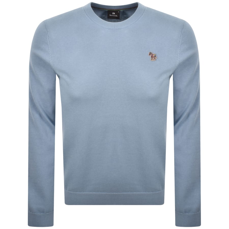 Image number 1 for Paul Smith Crew Neck Knit Jumper Blue