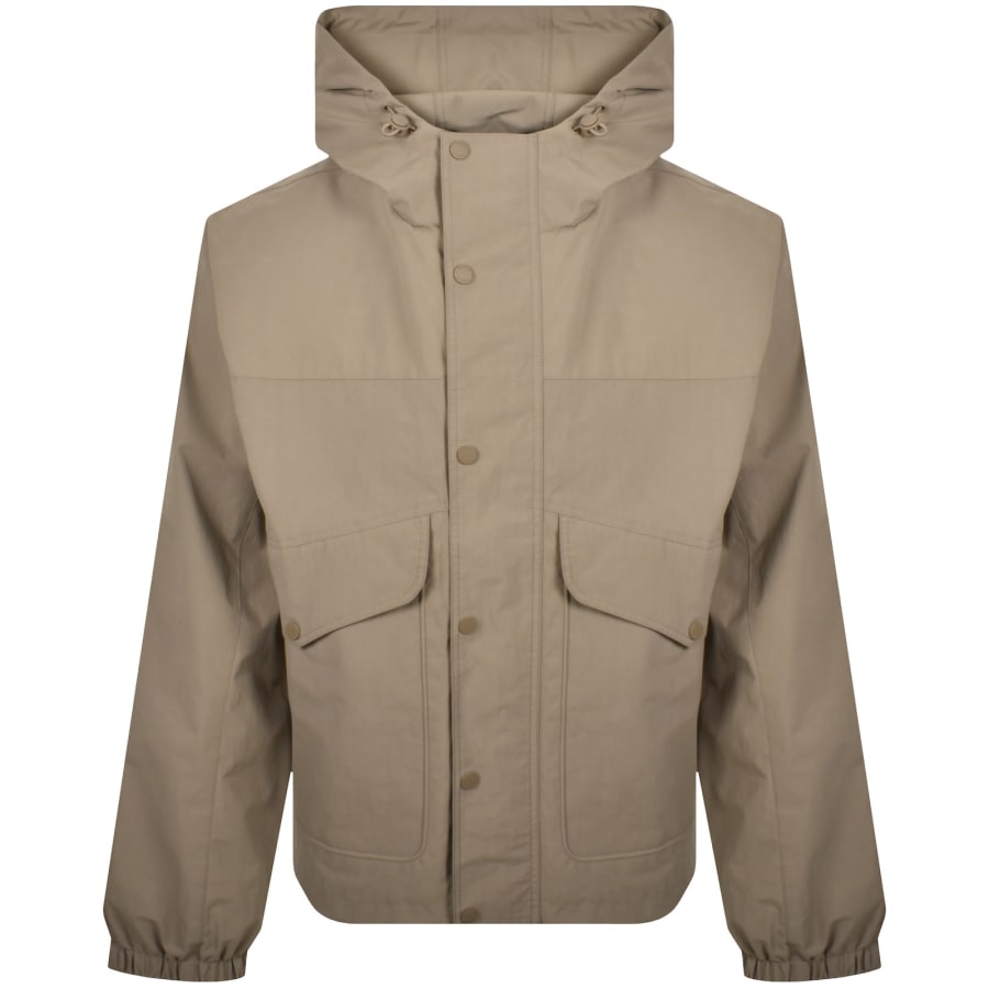 Image number 1 for Farah Shenley Hooded Jacket Brown