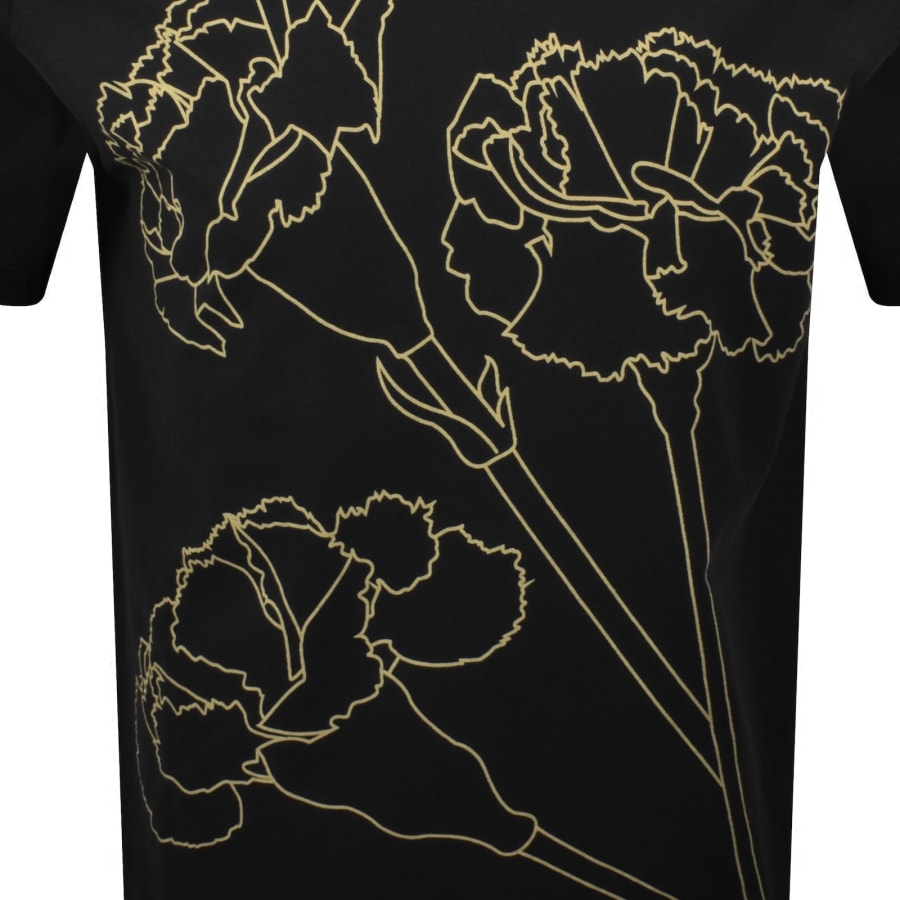 Image number 3 for Paul Smith Carnations T Shirt Black